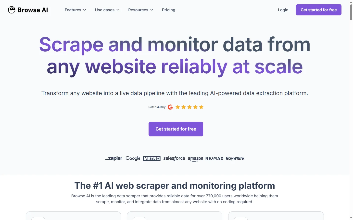 Browse AI screenshot