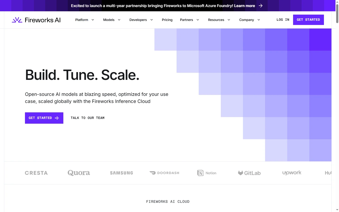 Fireworks AI screenshot