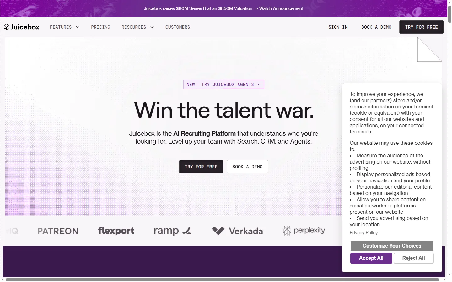 Juicebox AI screenshot