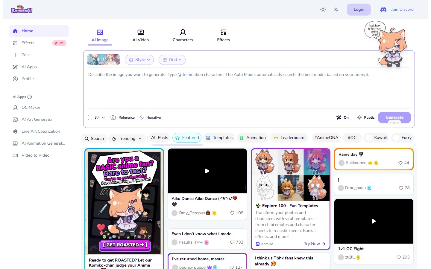 Komiko AI screenshot