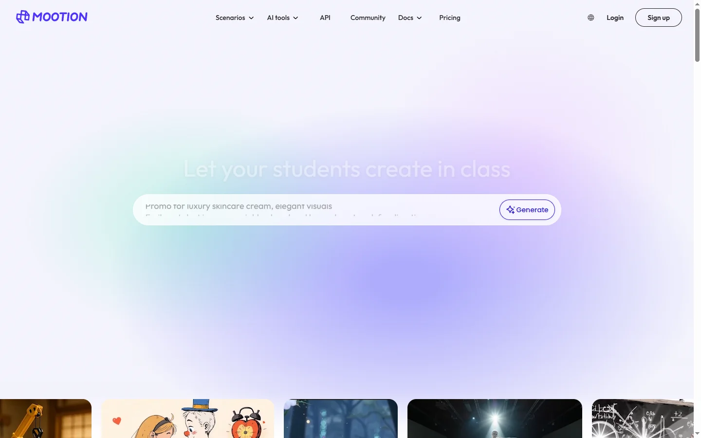 Mootion AI screenshot
